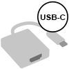 Переходники с USB Type C на HDMI/VGA/DVI